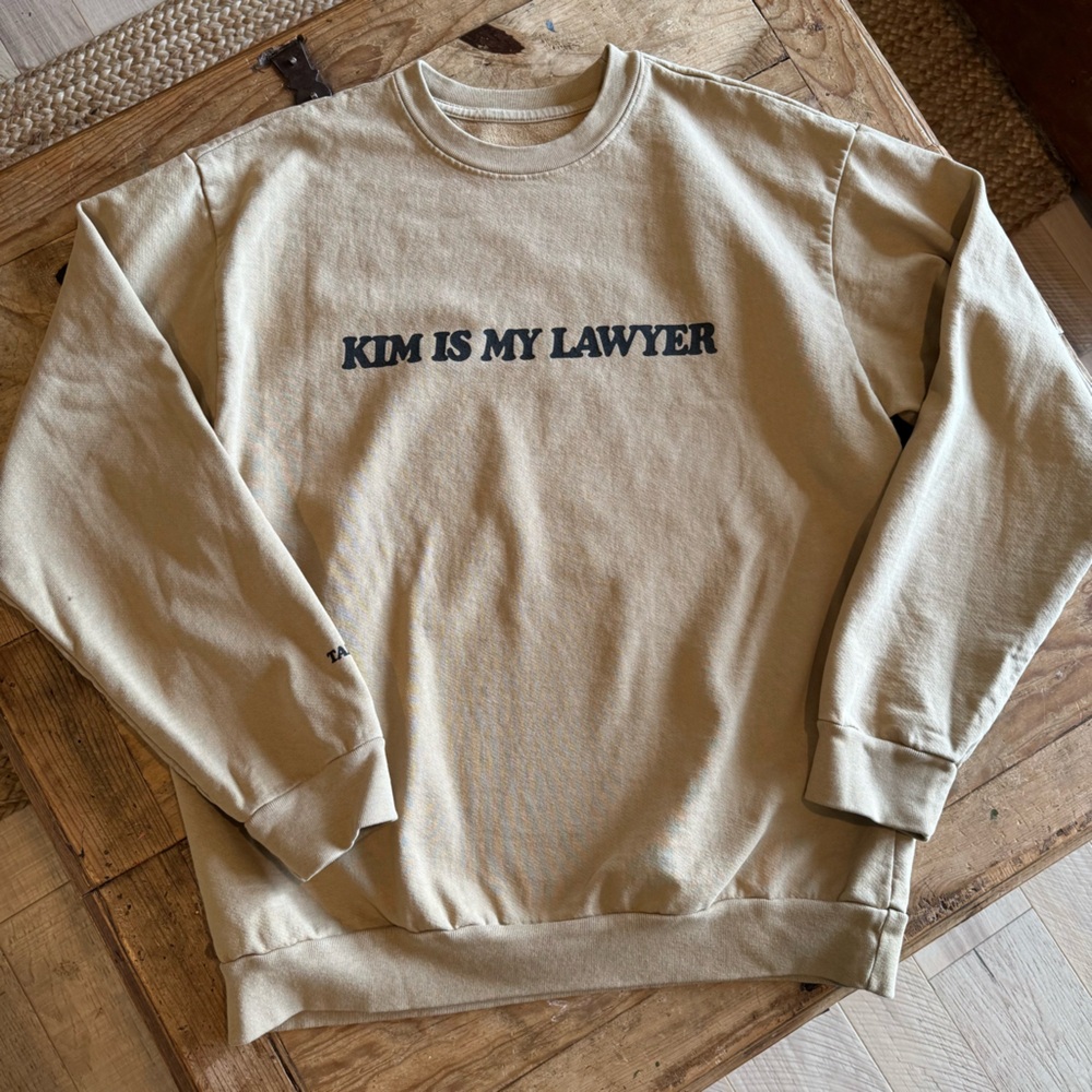 TALENTLESS UNISEX KIM IS MY LAWYER PULLOVER SWEATSHIRT